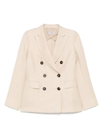 Alberto Biani slub-texture blazer - Neutrals