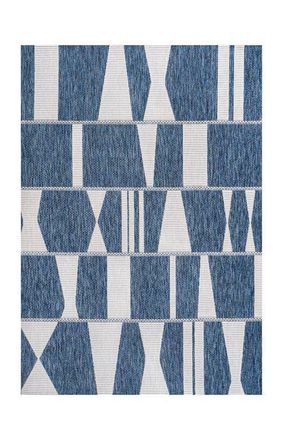 Jonathan Y Designs Odette Modern Geometric Abstract Two-Tone Indoor/Outdoor Area Rug in Navy/cream at Nordstrom, Size 8Ft 0In X 10Ft 0In