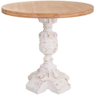 Wanderlust Deco Wanderlust Deco - Mesa De Madera Tallada 80x80x79