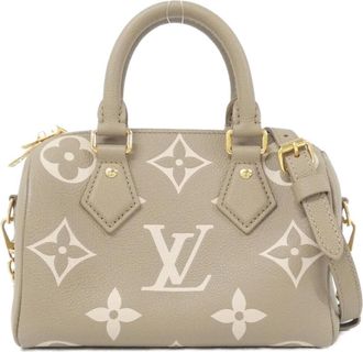 Louis Vuitton Beige Cream Tourterelle Leather Boston Bag (Pre-Owned)