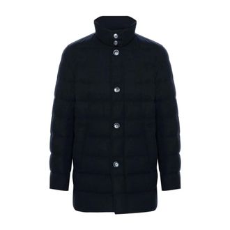 Herno Medium Down Jacket voor Mannen - Heren - Jassen - Zwart - Maat: 2XL Wol