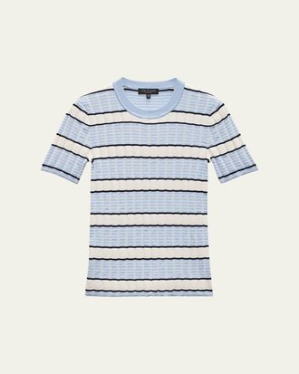 Rag & Bone Eloise Stripe Short-Sleeve Tee
