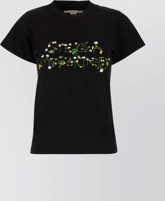 Stella McCartney cotton logo print t-shirt