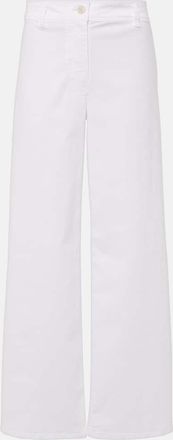 Nili Lotan Megan cotton twill wide-leg pants