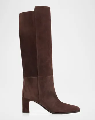 Jimmy Choo London 65mm Caly Suede Knee-High Boots