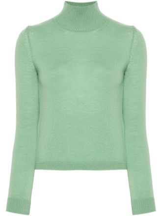 Max Mara roll-neck virgin wool jumper - Green