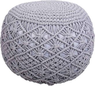 Wanderlust Deco Puff de algodón trenzado