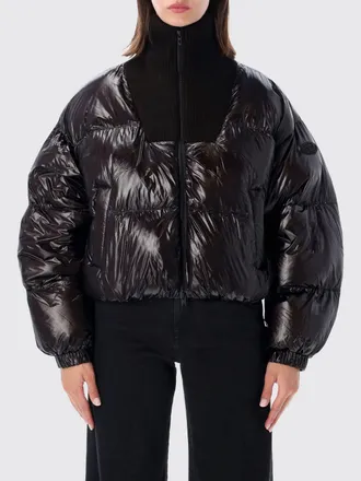 Diesel Relaxed Fit Short Puffer Jacket in Nylon with Turtleneck