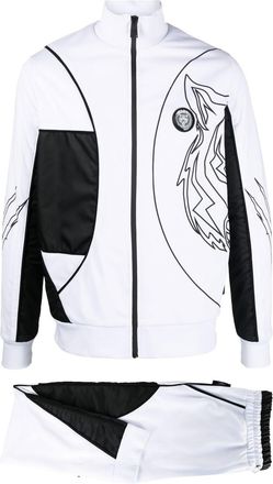 Plein Sport logo-print track suit - men - Polyester - XXXXL - White