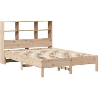 vidaXL Bookcase Bed without Mattress 120x200 cm Solid Wood Pine Vidaxl