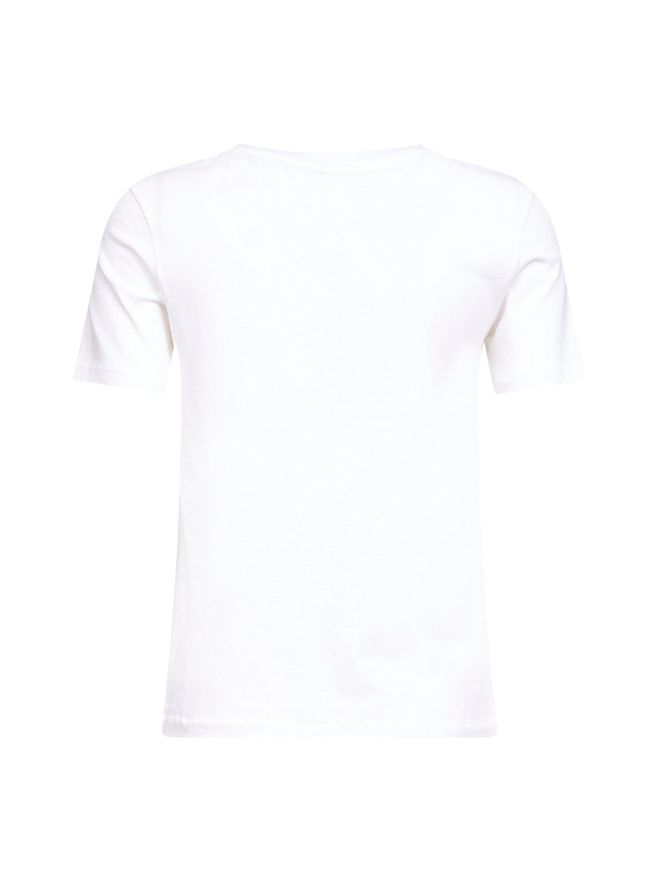 Womens White Cotton Jersey Baby-Fit Logo T-Shirt T-Shirts & Jerseys