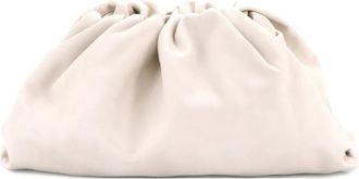 Bottega Veneta The Pouch Leather Teen clutch bag - Beige