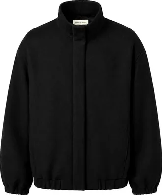 Dries Van Noten Bomberjack van wolmix met hoge kraag