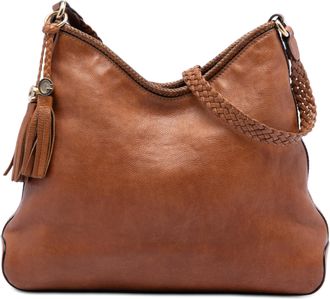Gucci Tan Leather Marrakech Shoulder Bag