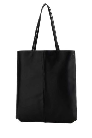 Jil Sander Leather Tote Tote Bag - Black