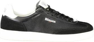 Blauer Zwarte Urban Sneakers met Witte Details - Heren - Sneakers - Zwart - 41 EU - Schoenen