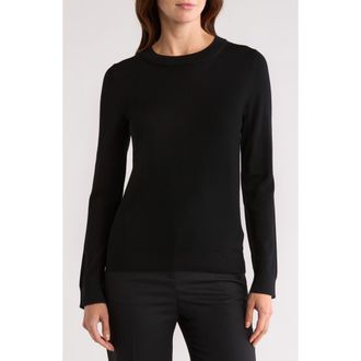 BOSS Feganasai Virgin Wool Sweater in Blk at Nordstrom Rack, Size X-Large
