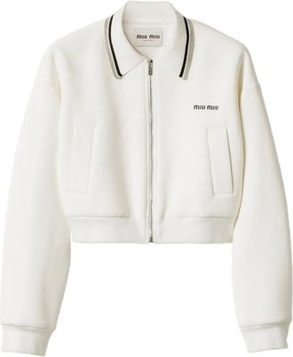 Miu Miu Giacca in misto lana - Bianco