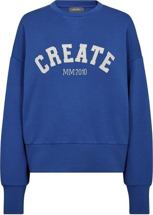 Mos Mosh MMCelli O-Ls Sweatshirt - Dames - Sweatshirts - Blauw - M - Hoodies & sweatvesten