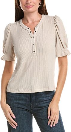 Michael Stars Jayden Ribbed Henley Femme Top