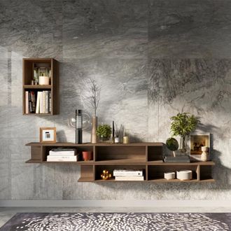 Lc Mobili Organizador De Entrada M&oacute;vil Estante Flotante De Madera Infinity 60