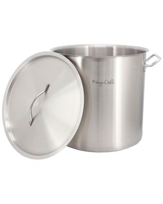 MegaChef Professional Kitchen 52.8Qt Stainless Steel Stock Pot With Lid