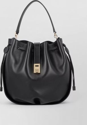 Ferragamo shoulder bag structured shape top handle