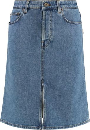 Burberry Denim Rok - Dames - Spijkerrokken - Blauw - 2XS - Denim - Rokken