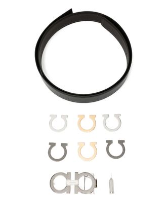 Ferragamo reversible leather belt - men - Calf Leather - 115 - Black