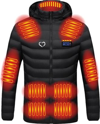 Generic Womens Heated Jackets,Winter Warm Heating Coat 9/19/21 Heating Zone Heating Jacket 4 Levels Heat Settings Electric USB Heat Jacket Women Full Zip Heat