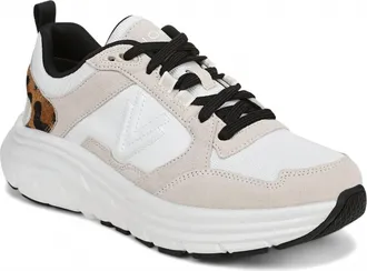Vionic Womens Walk Max Skyline Walking Sneakers In White/leopard