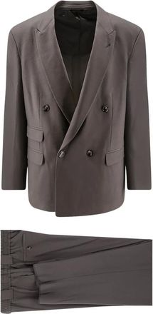 Giorgio Armani Kostuums, Heren, Grijs, L, Double Breasted Suits