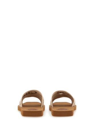 Chlo&eacute; Woody Slide Sandal - Ivory