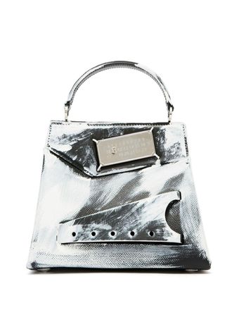 Maison Margiela Snatched leather tote bag - Black