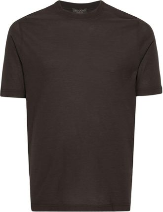 Dell'Oglio crew-neck cotton T-shirt - men - Cotton - 48 - Brown