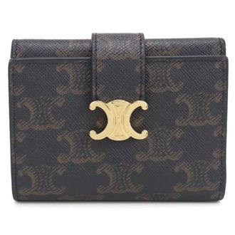 Celine Brown Pvc Wallet (Tri-Fold) (Pre-Owned)
