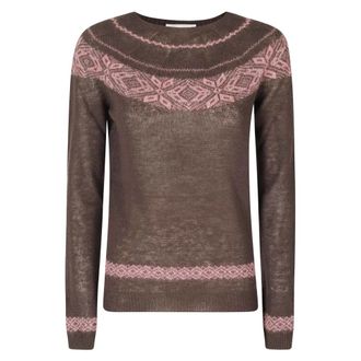 Roberto Collina Jersey de cuello redondo - Knitwear - Mujer - Marr&oacute;n - S