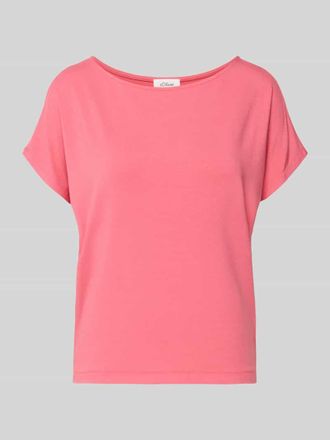 s.Oliver Red Label Relaxed Fit T-Shirt aus Viskose-Mix in Pink, Gr&ouml;&szlig;e 34