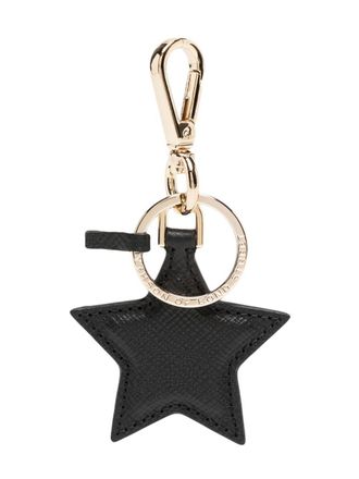 Smythson Portachiavi in pelle - Nero