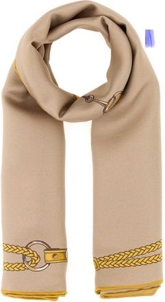Gucci Beige Twill Foulard