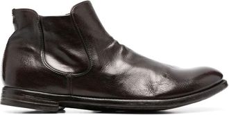 Officine Creative Arc leather ankle boots - men - Rubber/Buffalo Leather/Calf Leather - 43 1/2 - Brown