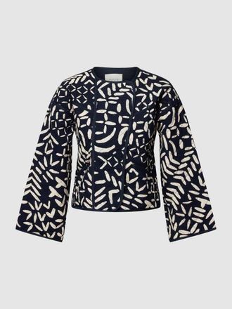 Atelier R&ecirc;ve Jacke mit Allover-Muster Modell IRMOON in Marine, Gr&ouml;&szlig;e 42