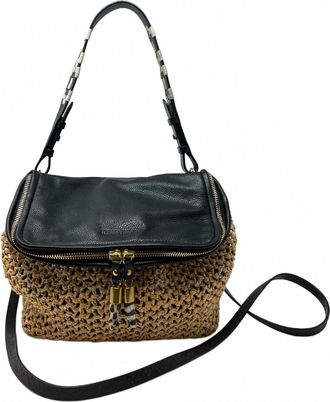 Kempton & Co. Mini Rough Night Crossbody Bag In Black Natural
