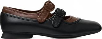 Camper Womens Casi Myra Ballet Flats In Black Brown