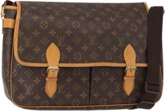 Louis Vuitton Pre-owned Cross Body Bags, female, Brown, Size: ONE SIZE Pre-owned Canvas Cross Body Bag