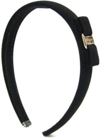 Ferragamo Pre-owned Katoenen Haaraccessoire - Dames - Vintage Accessoires - Zwart - ONE Size - Katoen - Vintage