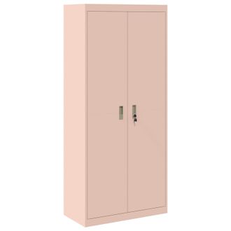 vidaXL Armario De Almacenamiento Rosa 80 X 40 X 180 Cm Acero Vidaxl