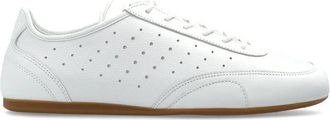 Jimmy Choo London Sunny F Sneakers - Dames - Sneakers - Wit - 37 1/2 EU - Leer - Schoenen
