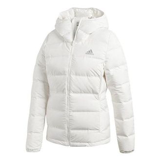 adidas (WMNS) adidas Helionic Hooded Jacket White BQ1927