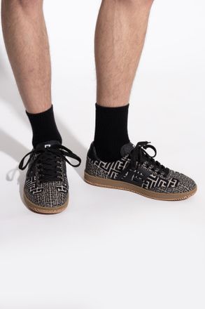 Balmain Swan Sneakers, Mens, Black